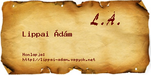 Lippai Ádám névjegykártya